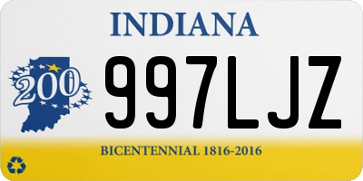 IN license plate 997LJZ