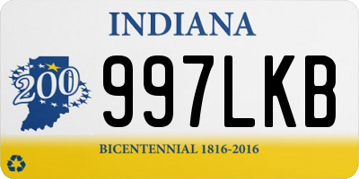 IN license plate 997LKB