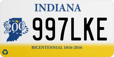 IN license plate 997LKE