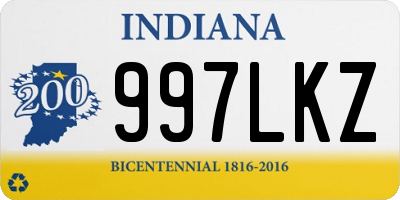 IN license plate 997LKZ