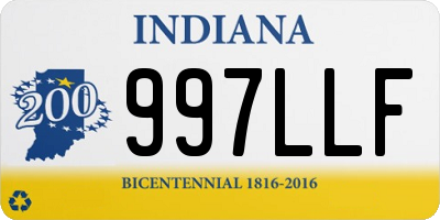 IN license plate 997LLF