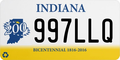 IN license plate 997LLQ