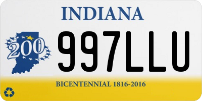 IN license plate 997LLU