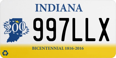 IN license plate 997LLX