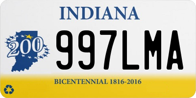 IN license plate 997LMA