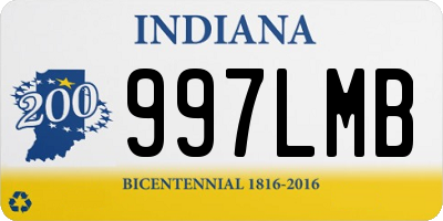 IN license plate 997LMB