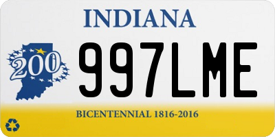 IN license plate 997LME