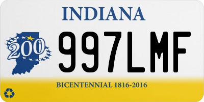 IN license plate 997LMF