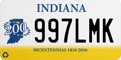 IN license plate 997LMK