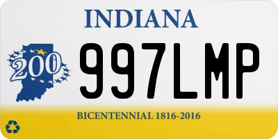 IN license plate 997LMP