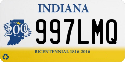 IN license plate 997LMQ