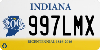 IN license plate 997LMX