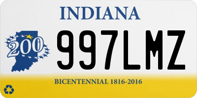 IN license plate 997LMZ