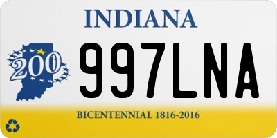 IN license plate 997LNA