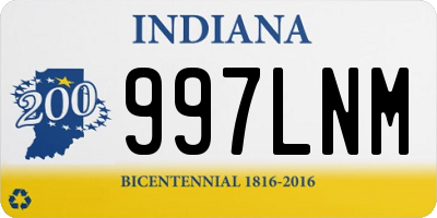 IN license plate 997LNM