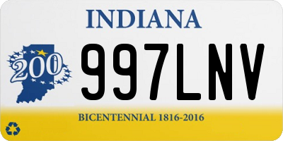 IN license plate 997LNV