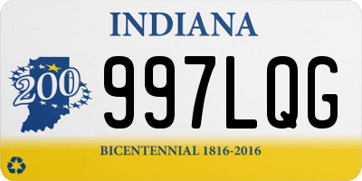 IN license plate 997LQG