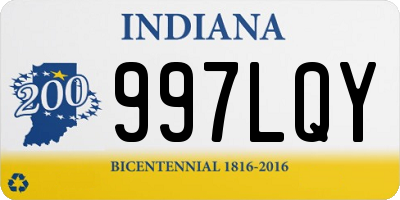 IN license plate 997LQY