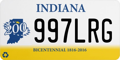 IN license plate 997LRG