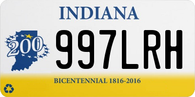 IN license plate 997LRH