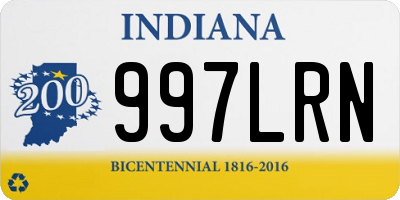 IN license plate 997LRN