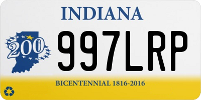 IN license plate 997LRP