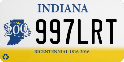 IN license plate 997LRT