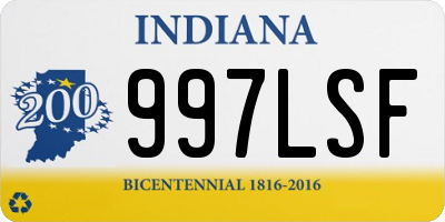 IN license plate 997LSF