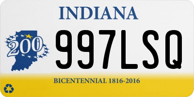 IN license plate 997LSQ