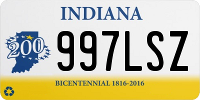 IN license plate 997LSZ