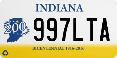 IN license plate 997LTA