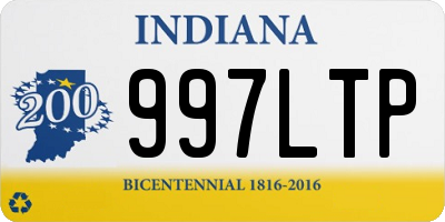 IN license plate 997LTP