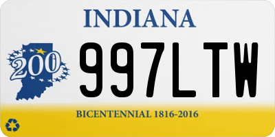 IN license plate 997LTW