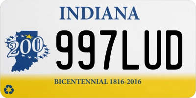 IN license plate 997LUD