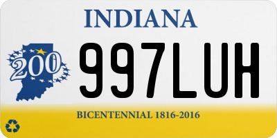 IN license plate 997LUH