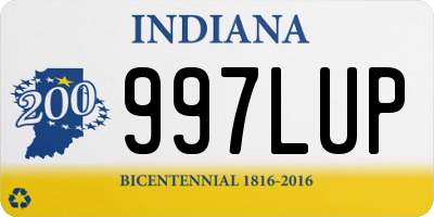 IN license plate 997LUP