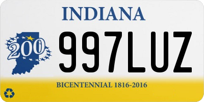 IN license plate 997LUZ