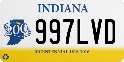 IN license plate 997LVD