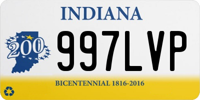 IN license plate 997LVP