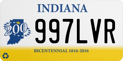 IN license plate 997LVR