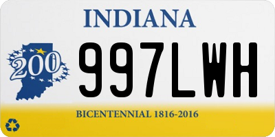 IN license plate 997LWH