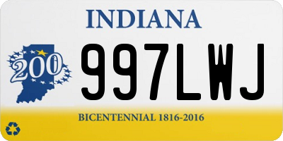 IN license plate 997LWJ