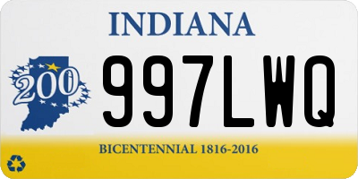 IN license plate 997LWQ