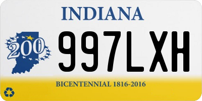 IN license plate 997LXH