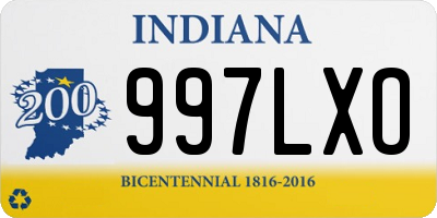 IN license plate 997LXO