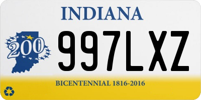 IN license plate 997LXZ