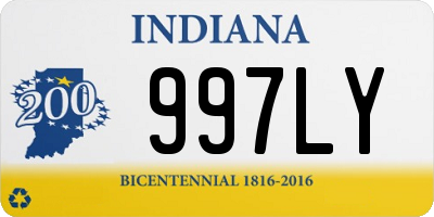 IN license plate 997LY
