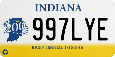 IN license plate 997LYE