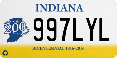 IN license plate 997LYL