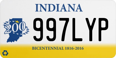 IN license plate 997LYP